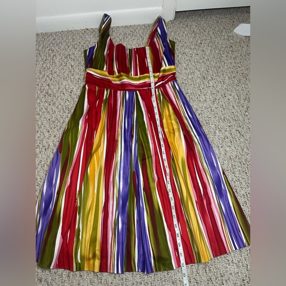 Calvin Klein Red and Yellow Sleeveless Sundress size 4 - Picture 7 of 8